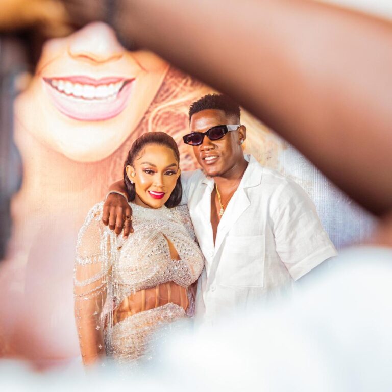 Zari Hassan with  grivences of All White Party vibes in Kampala